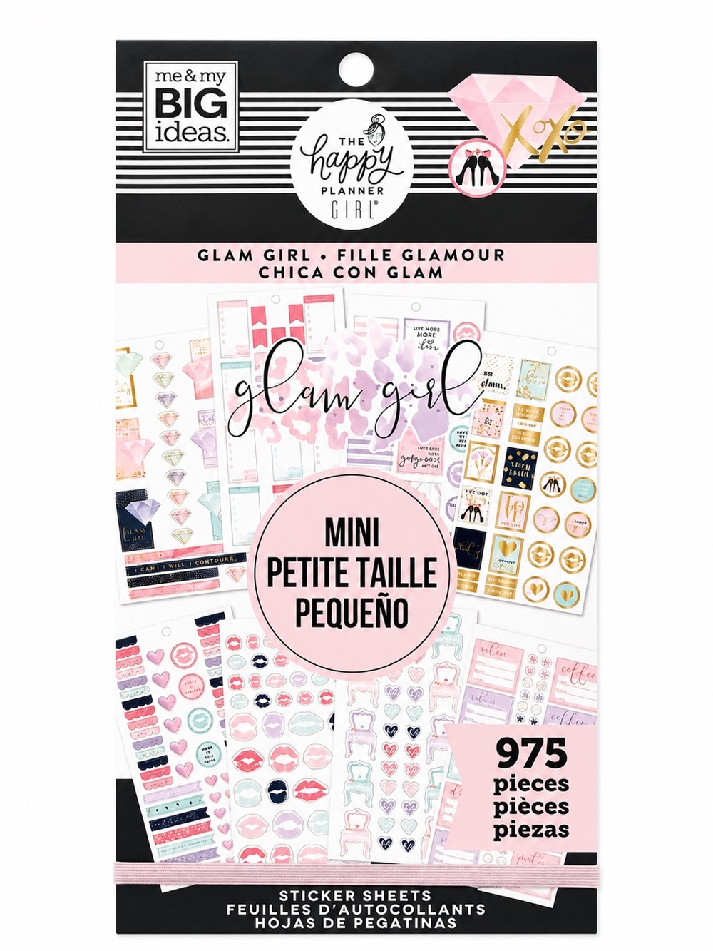 Happy Planner Girl Glam Girl Mini Sticker Book 975 Pieces MAMBI